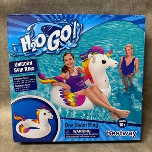 Pool Float Unicorn New Bestway H2O Go!  43.3  × 31.5 in. X 28 In